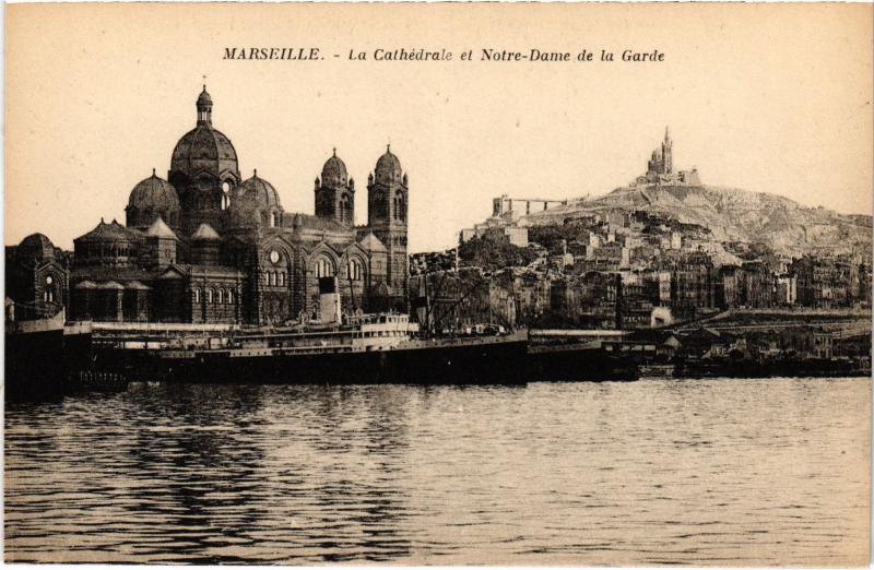 Carte postale ancienne Marseille la Cathedrale Notre Dame de la Garde à Marseille
