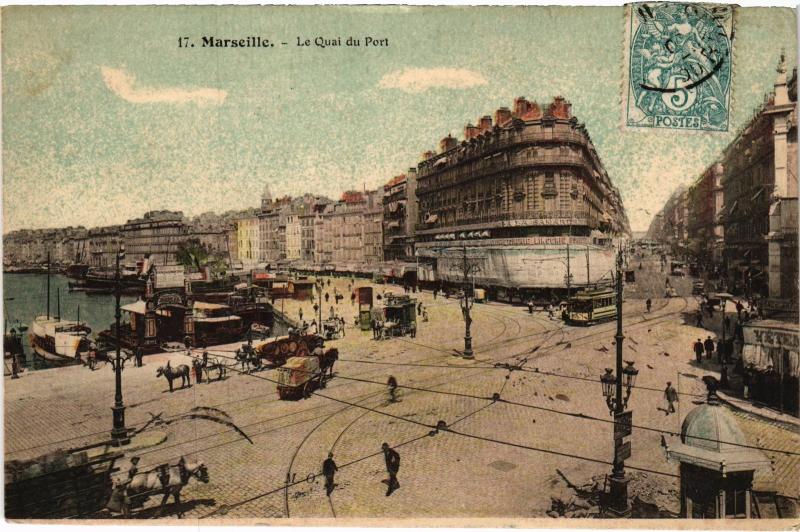 Carte postale ancienne Marseille Quai du Port à Marseille