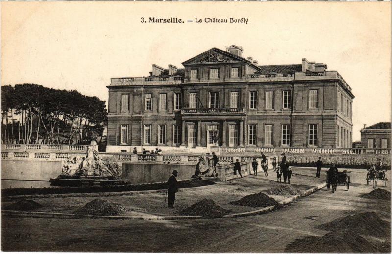 Carte postale ancienne Marseille Chateau Borely à Marseille