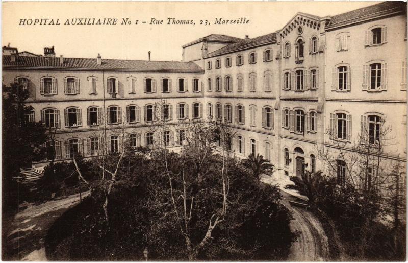Carte postale ancienne Marseille Hopital Auxiliaire à Marseille