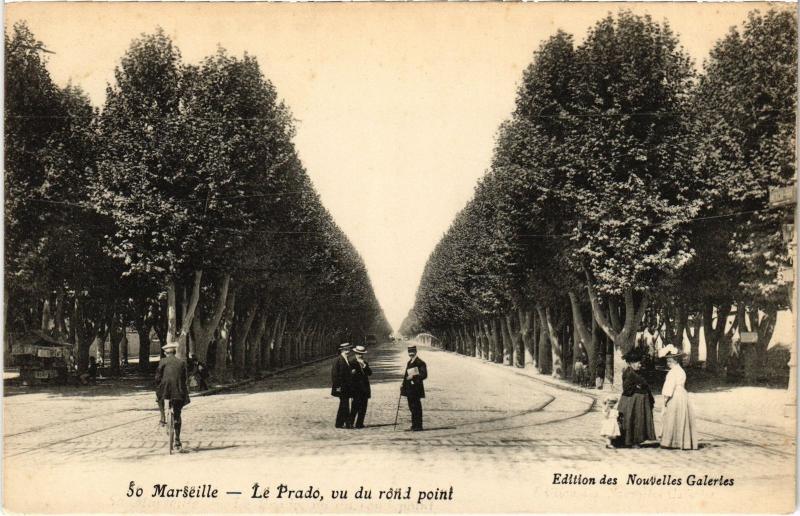 Carte postale ancienne Marseille le Prado à Marseille