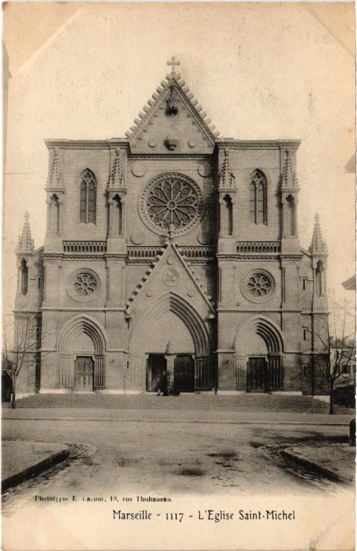 Carte postale ancienne Marseille Eglise Saint-Michel à Marseille