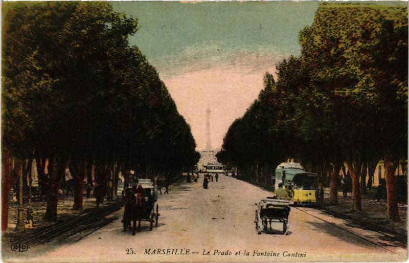 Carte postale ancienne Marseille le Prado à Marseille