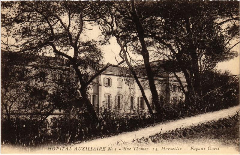 Carte postale ancienne Marseille Hopital Auxiliaire à Marseille