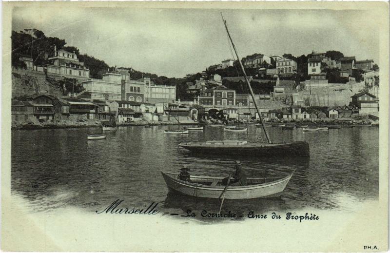 Carte postale ancienne Marseille la Corniche à Marseille