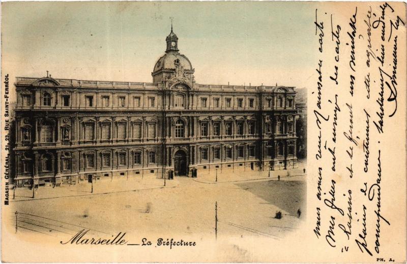 Carte postale ancienne Marseille la Prefecture à Marseille