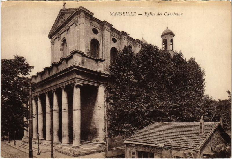 Carte postale ancienne Marseille Eglise des Chartreux à Marseille