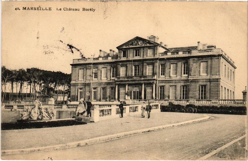 Carte postale ancienne Marseille Chateau Borely à Marseille