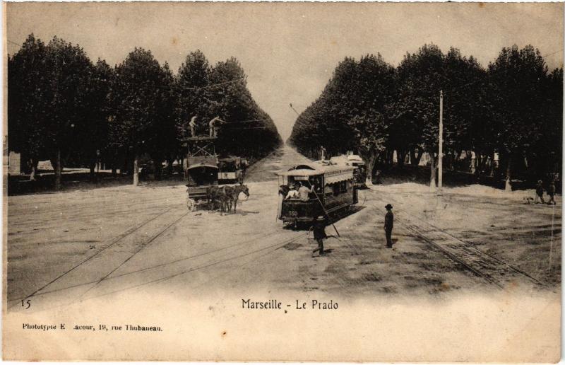 Carte postale ancienne Marseille le Prado à Marseille