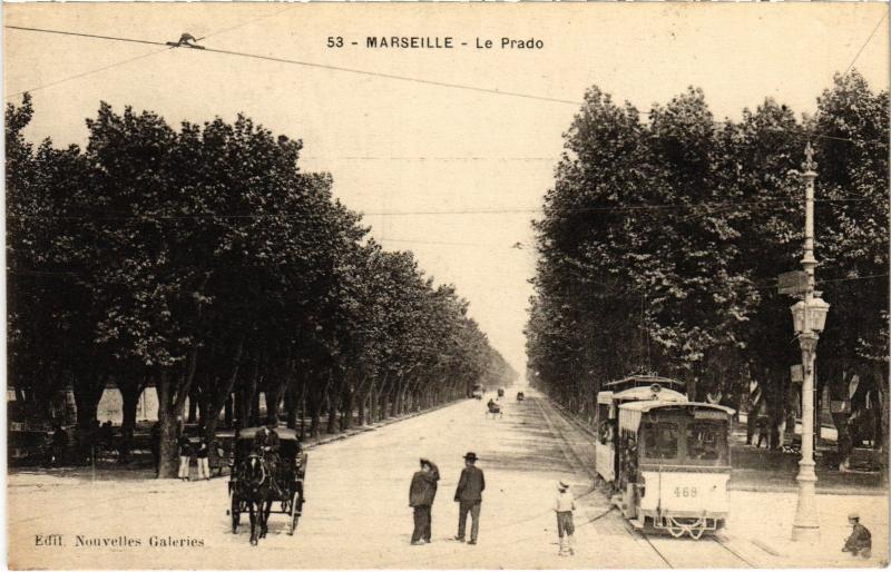 Carte postale ancienne Marseille le Prado à Marseille