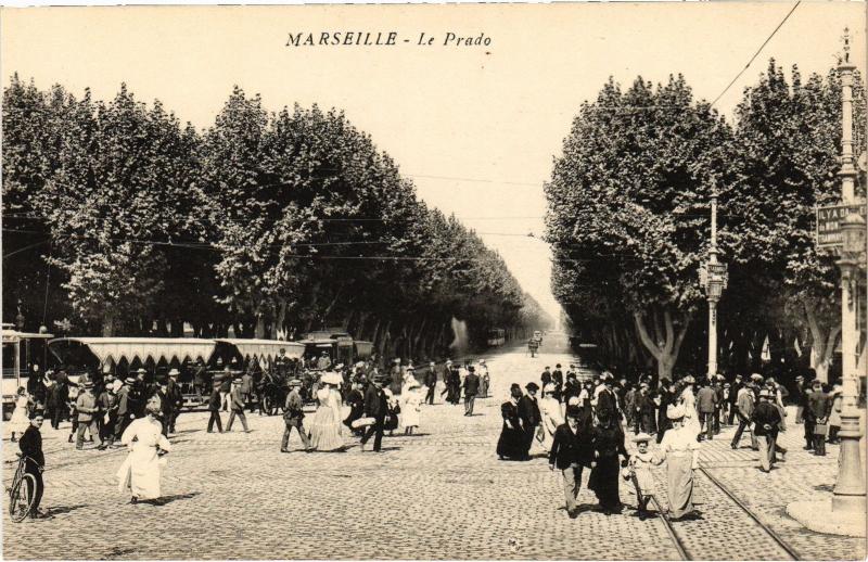Carte postale ancienne Marseille le Prado à Marseille