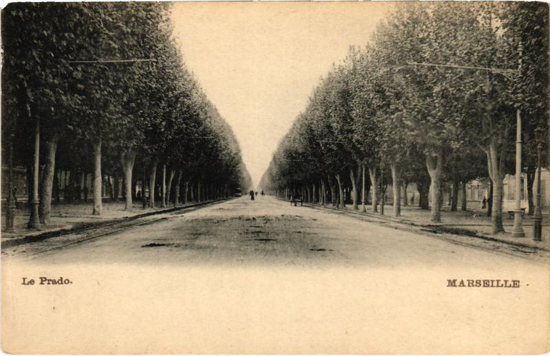 Carte postale ancienne Marseille le Prado à Marseille