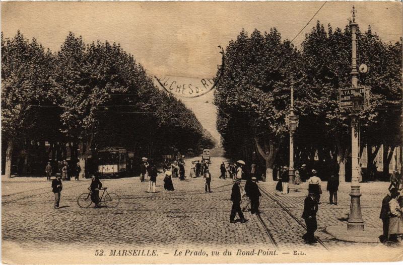 Carte postale ancienne Marseille le Prado à Marseille