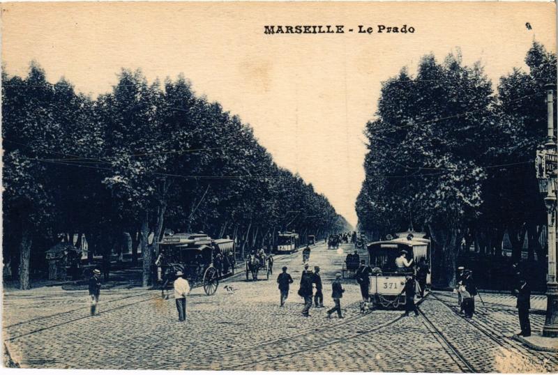 Carte postale ancienne Marseille le Prado à Marseille