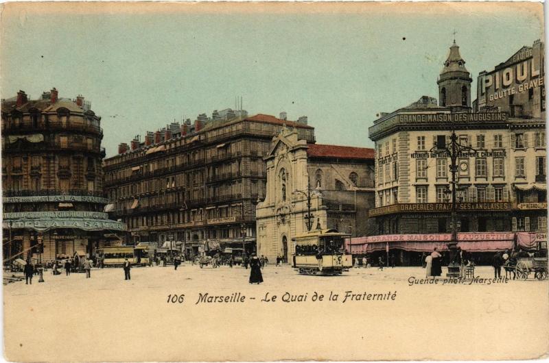 Carte postale ancienne Marseille Quai de la Fraternite à Marseille