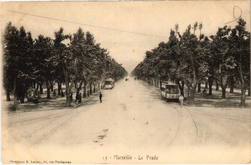 Carte postale ancienne Marseille le Prado à Marseille