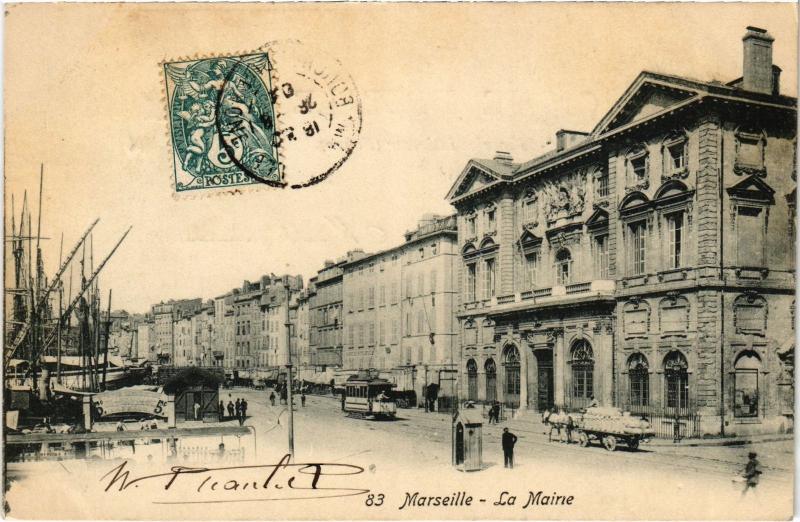 Carte postale ancienne Marseille la Mairie à Marseille