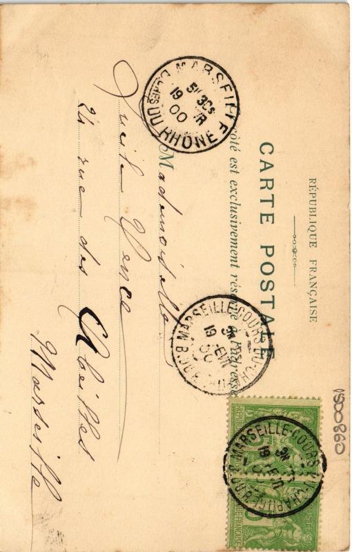 Carte postale ancienne Marseille souvenir à Marseille