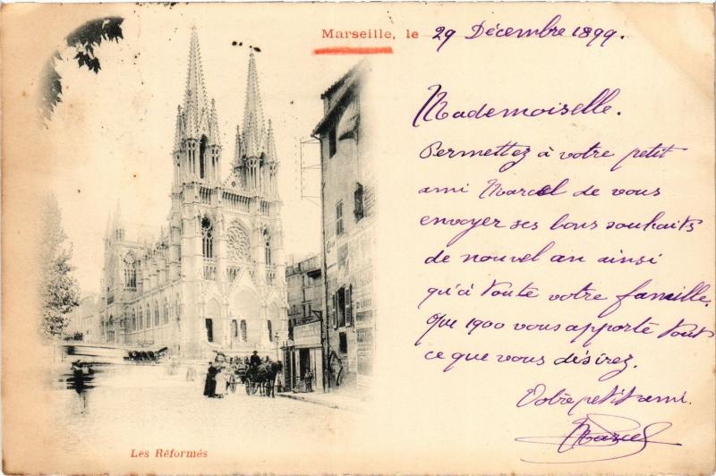 Carte postale ancienne Marseille les Reformes à Marseille