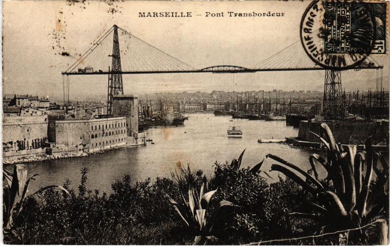 Carte postale ancienne Marseille Pont Transbordeur à Marseille