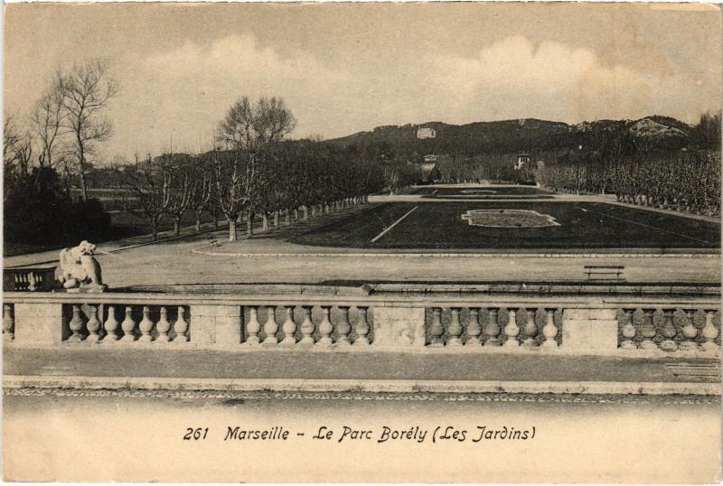 Carte postale ancienne Marseille Parc Borely à Marseille