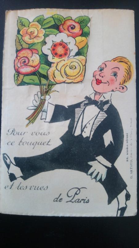 Carte postale ancienne Paris - Jolie Cpa A Systeme De Depliant Decouvrant Diverses Vues De La Vi à Paris