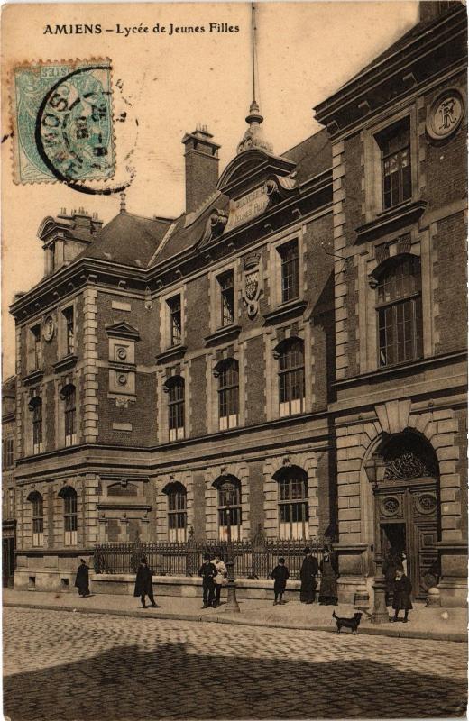 Carte postale ancienne Amiens Lycee de Jeunes filles à Amiens