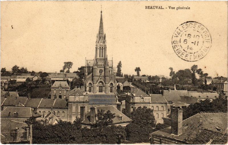 Carte postale ancienne Beauval vue generale à Beauval
