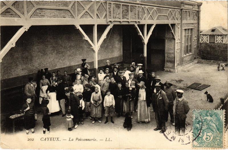 Carte postale ancienne Cayeux la Poissonnerie