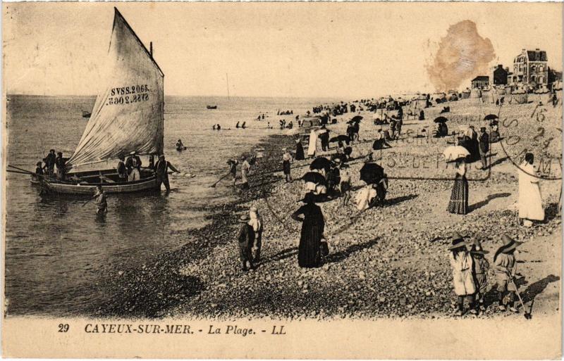 Carte postale ancienne Cayeux la plage