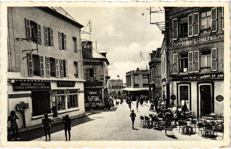 Carte postale ancienne Cayeux vue prise de la Place Courbet