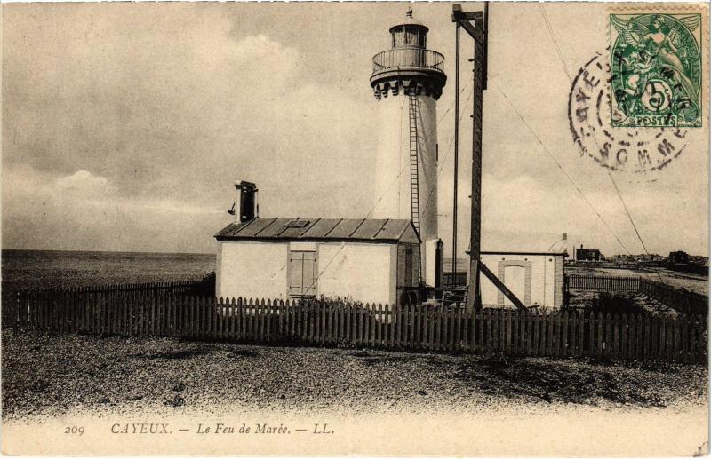 Carte postale ancienne Cayeux le Feu de Maree