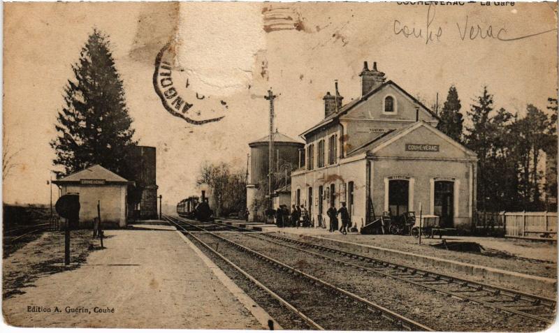 Carte postale ancienne La gare