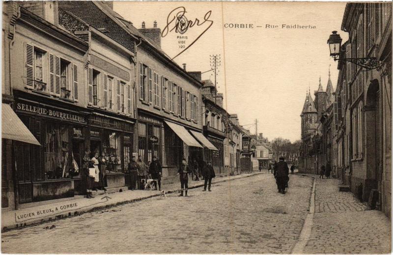 Carte postale ancienne Corbie Rue Faidherbe à Corbie