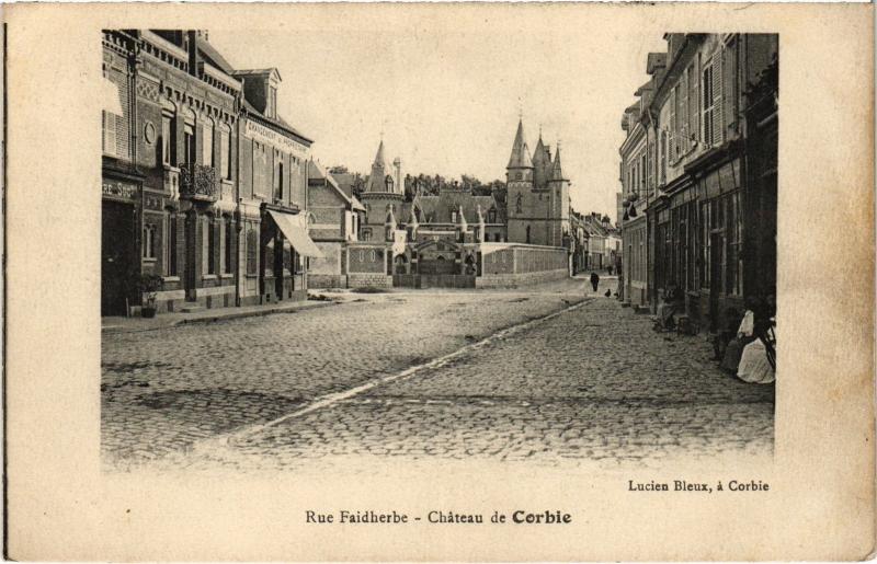 Carte postale ancienne Corbie Rue Faidherbe à Corbie