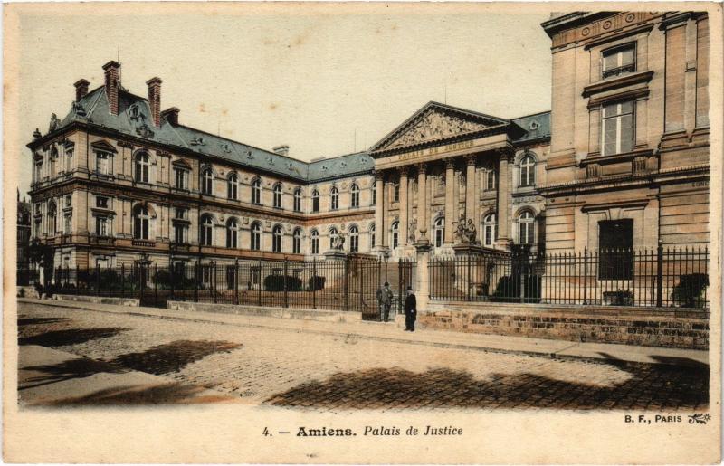 Carte postale ancienne Amiens Palais de Justice à Amiens