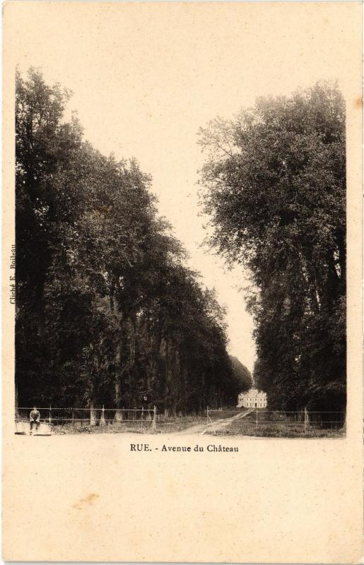 Carte postale ancienne Rue Avenue du Chateau