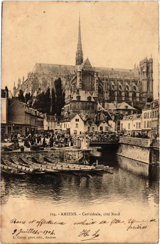 Carte postale ancienne Amiens la cathedrale à Amiens