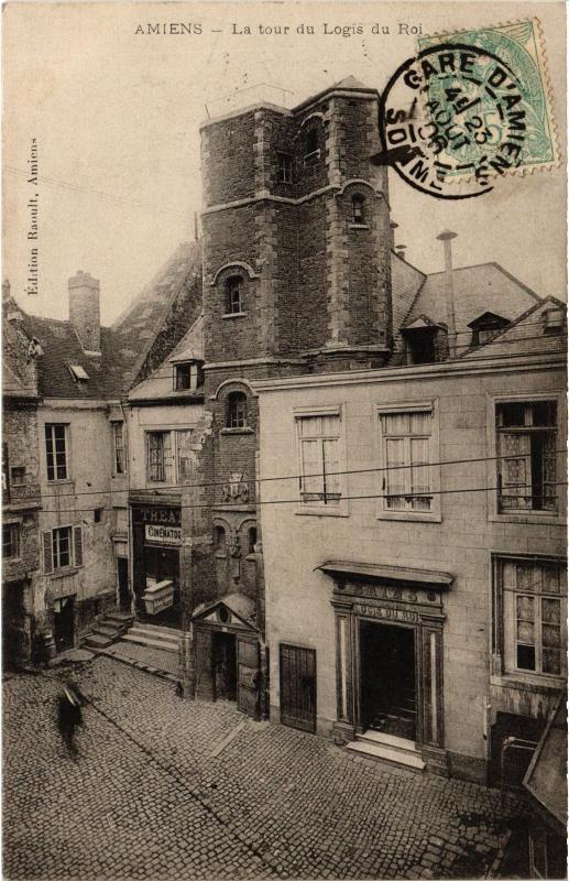 Carte postale ancienne Amiens Tour du logis du Roi à Amiens