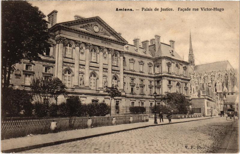 Carte postale ancienne Amiens Palais de Justice à Amiens