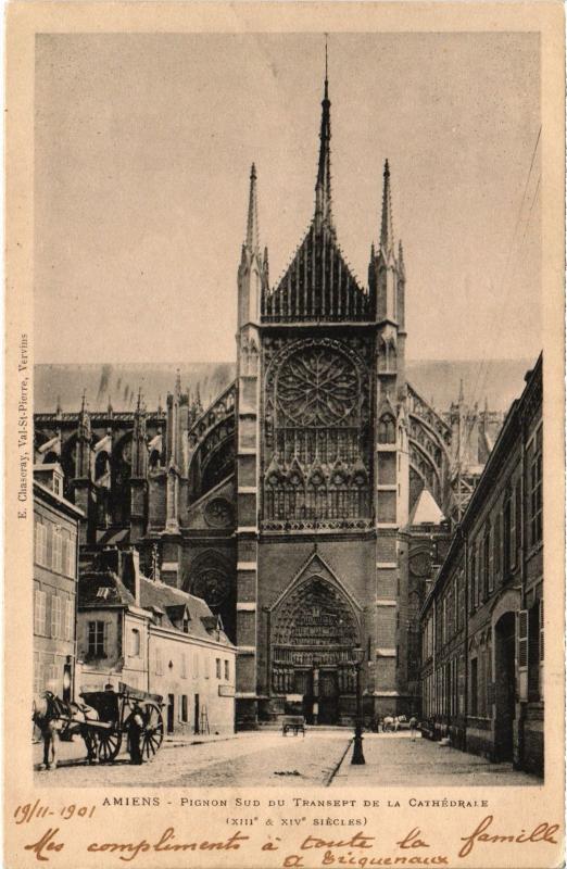 Carte postale ancienne Amiens la cathedrale à Amiens