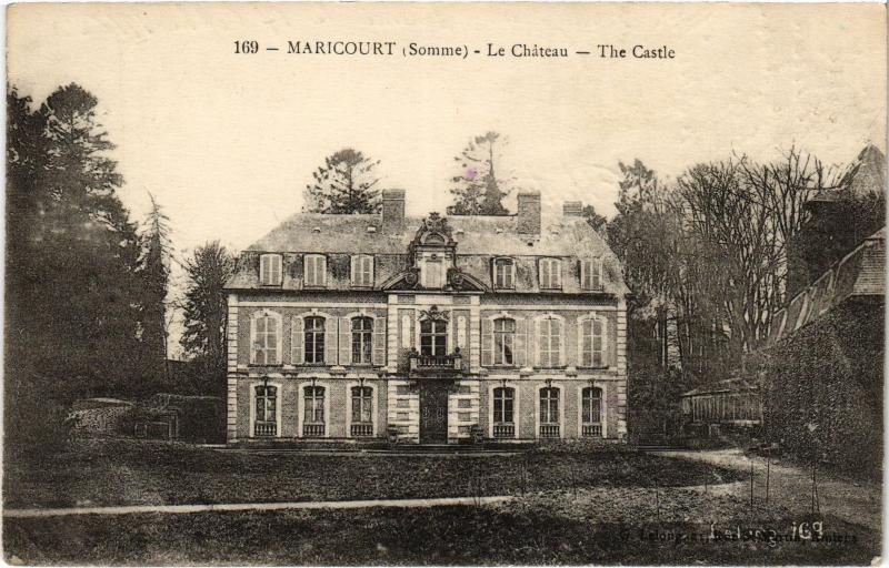 Carte postale ancienne Maricourt le chateau à Maricourt