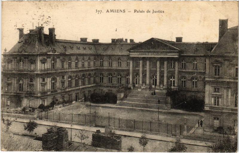 Carte postale ancienne Amiens Palais de Justice à Amiens