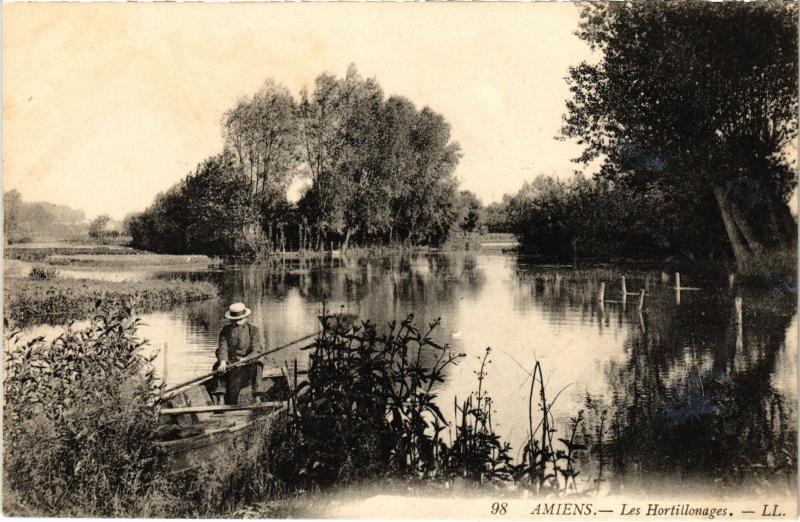 Carte postale ancienne Amiens Les Hortillonages à Amiens