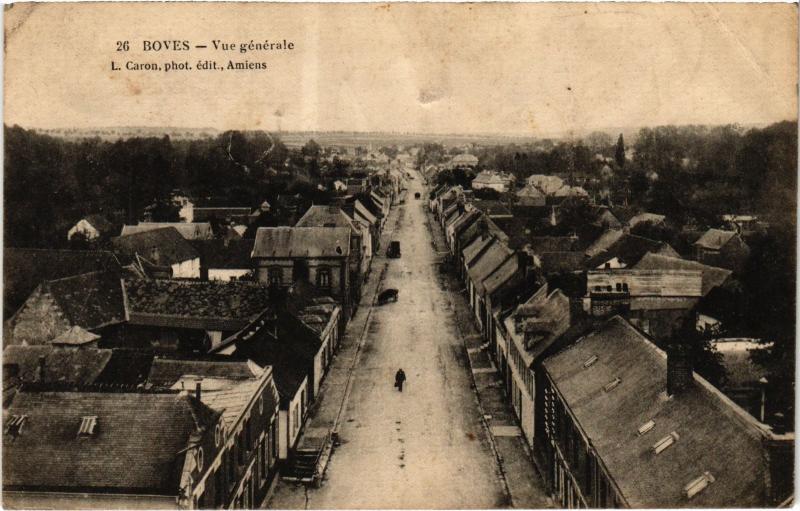 Carte postale ancienne Boves vue generale à Boves