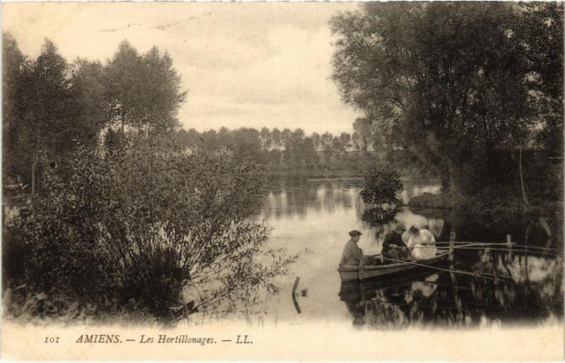 Carte postale ancienne Amiens Les Hortillonages à Amiens