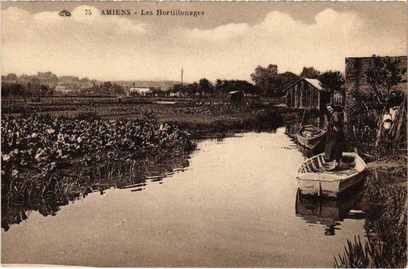 Carte postale ancienne Amiens Les Hortillonages à Amiens
