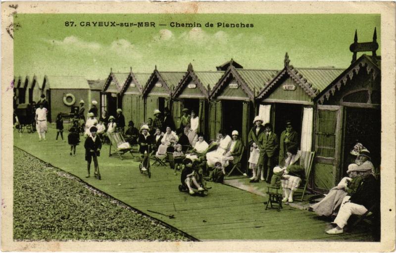Carte postale ancienne Cayeux Chemin de Planches
