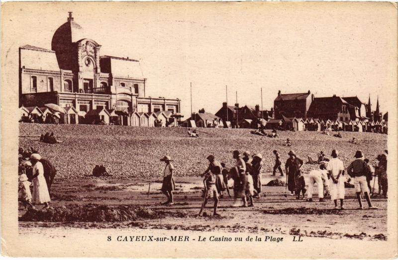 Carte postale ancienne Cayeux le casino