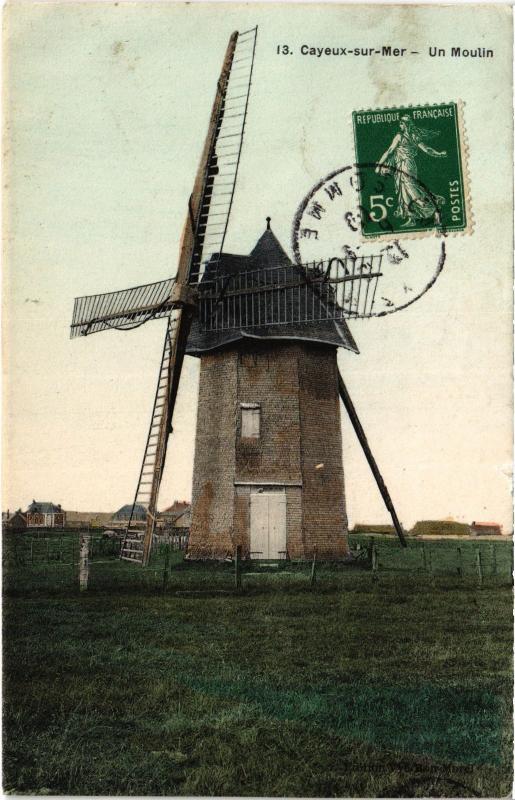 Carte postale ancienne Cayeux un moulin